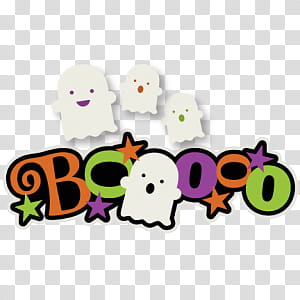 Halloween s, ghost booooo transparent background PNG clipart