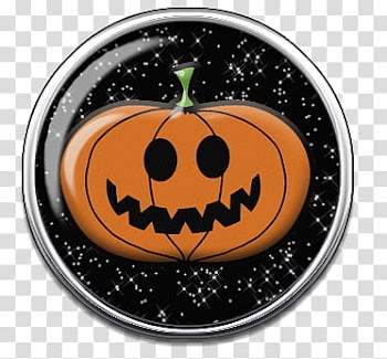 Halloween s, orange pumpkin decor transparent background PNG clipart