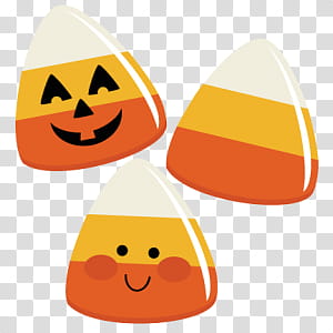 Halloween s, orange-white-and-yellow jellies illustration transparent background PNG clipart