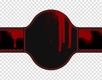 Halloween S, red and black label transparent background PNG clipart