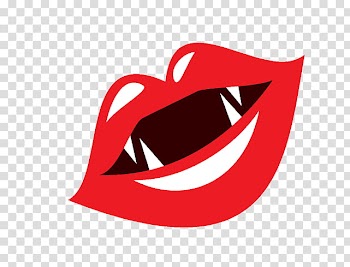 Halloween s, red lips transparent background PNG clipart
