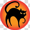 Halloween s, silhouette of cat transparent background PNG clipart