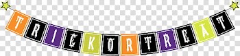 Halloween  s, Trick or treat text overlay transparent background PNG clipart