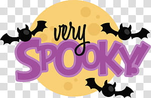 Halloween s, very spooky text overlay transparent background PNG clipart