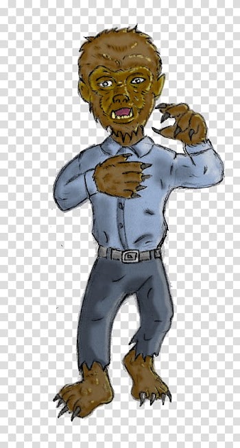 Halloween s, werewolf transparent background PNG clipart