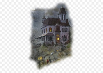 Halloween Samhain Haunted house Painting Art - Halloween 
