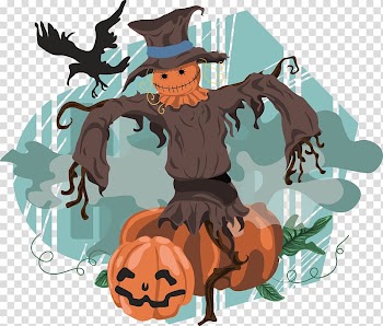 Halloween Scarecrow Jack-o\'-lantern , Halloween transparent background PNG clipart