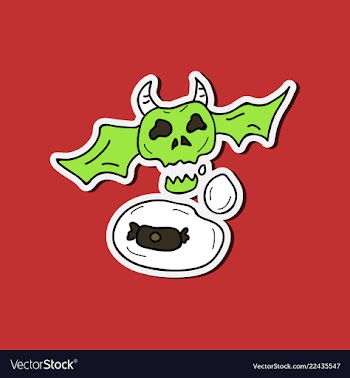 Halloween scary faces art celebration vector image