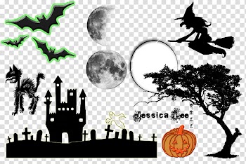 Halloween Scrapbook Kit transparent background PNG clipart