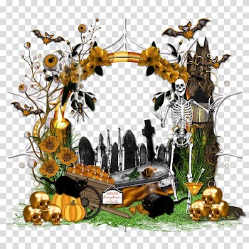 Halloween Scrapbooking Paper PaintShop Pro, cluster transparent background PNG clipart
