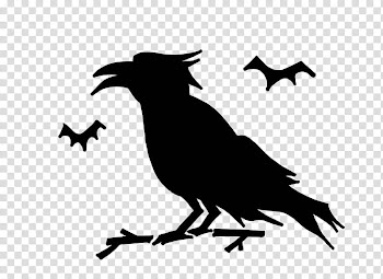 Halloween , shadow of birds and twig artwork transparent background PNG clipart
