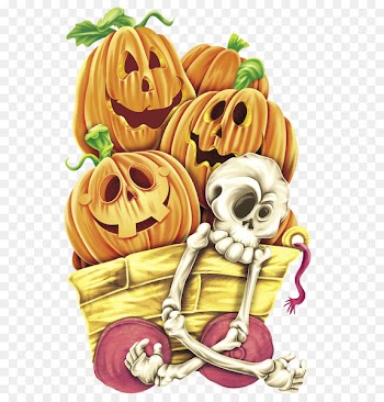 Halloween skull bones illustration 