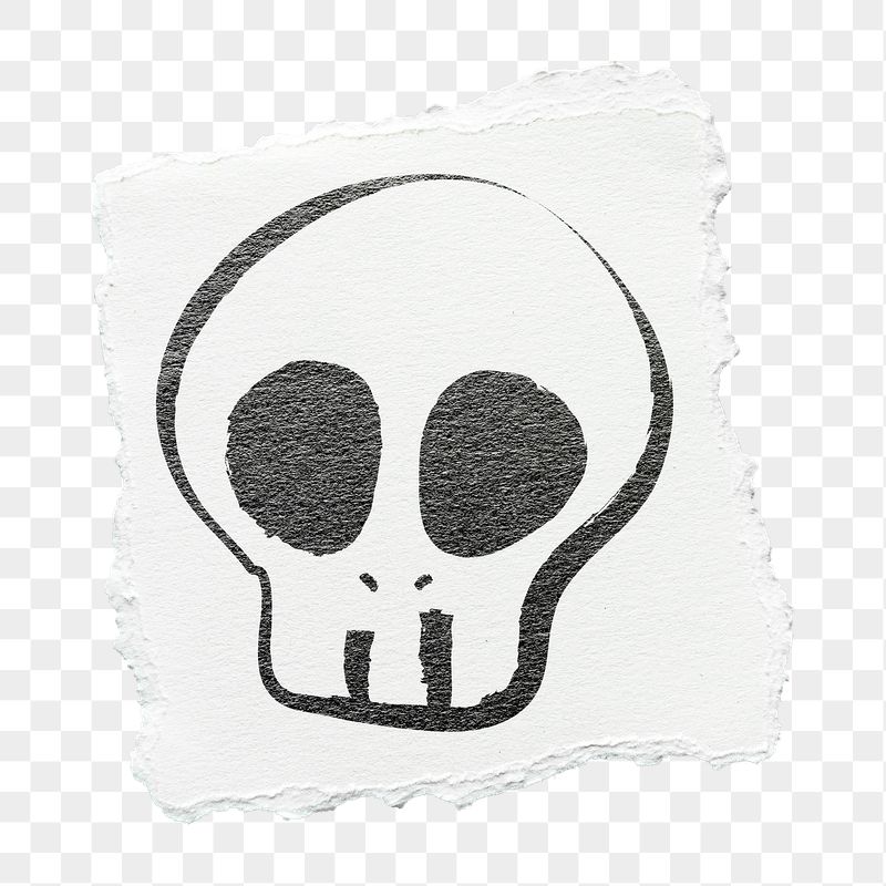 Halloween skull png sticker, cute | Free PNG - rawpixel