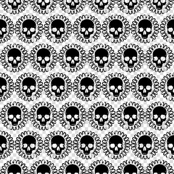 Halloween Skulls Overlay, skull print decor transparent background PNG clipart