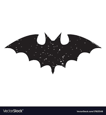 Halloween slhouettes bat vector image