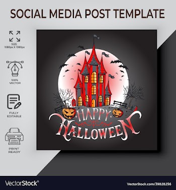 halloween social media post