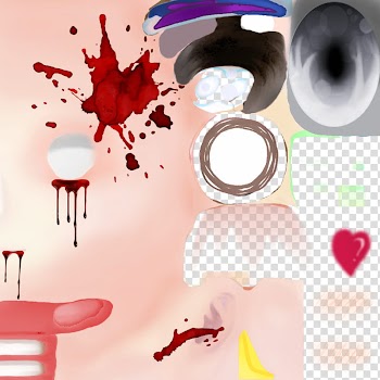 Halloween Special Bloody Purple Guy DL, multicolored abstract art transparent background PNG clipart