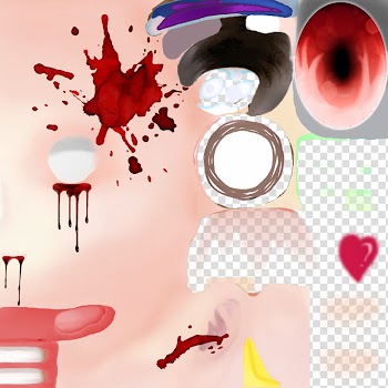 Halloween Special Bloody Purple Guy DL, multicolored abstract arts transparent background PNG clipart