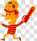 Halloween Special , man holding chainsaw illustration transparent background PNG clipart