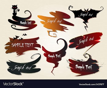 Halloween speech bubbles vector image