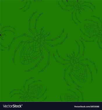 Halloween spider background seamless vector image