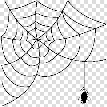Halloween Spider Web Free PNG Image