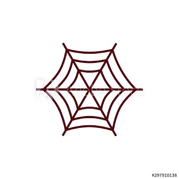 Halloween spider web icon