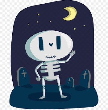 Halloween Spooktacular Child Activity book Coloring book - Lovely hand-painted cartoon night cemetery Skull 