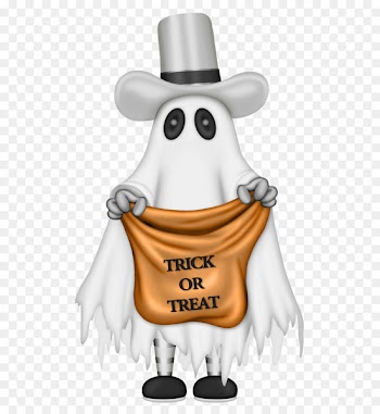 Halloween Spooktacular Trick-or-treating Ghost Clip art - Halloween Ghost with Trick or Treat Bag 