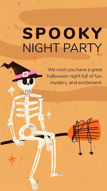 Halloween story template psd, for celebration… | Free stock illustration | High Resolution graphic