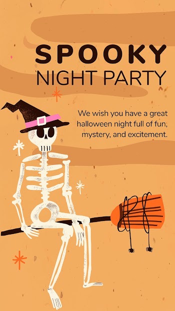 Halloween story template vector, for… | Free stock illustration | High Resolution graphic