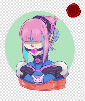 Halloween Stream D fang, pink haired woman character transparent background PNG clipart