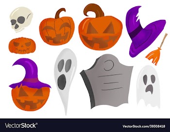 halloween stuff isolated