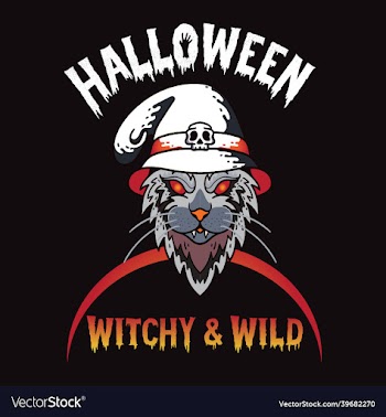 halloween t-shirt design with witchy wild
