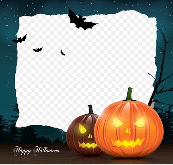 Halloween Template Greeting card Illustration - Halloween Border 