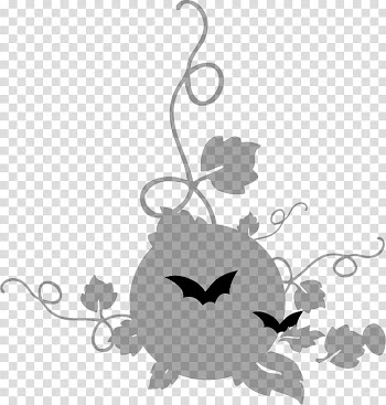 Halloween, two bats transparent background PNG clipart