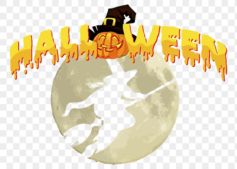 Halloween typography png sticker, festive | Free PNG - rawpixel