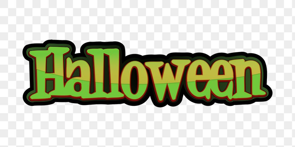 Halloween typography png sticker, festive | Free PNG - rawpixel