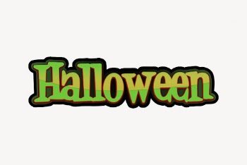 Halloween typography sticker, festive graphic | Free Vector - rawpixel