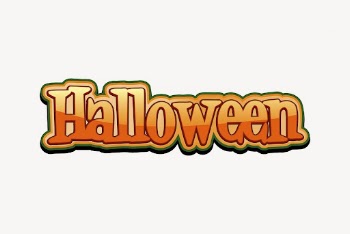 Halloween typography sticker, festive graphic | Free Vector - rawpixel