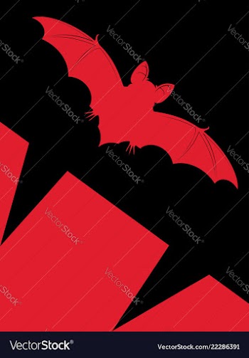 Halloween vampire bat vector image