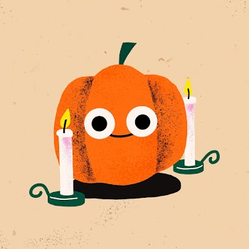 Halloween vector sticker, cute pumpkin… | Free stock illustration | High Resolution graphic