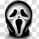 Halloween Vista Icons for MAC, scream_ transparent background PNG clipart
