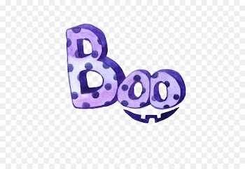 Halloween Watercolor painting - BOO Smile 