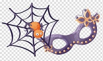 Halloween Watercolor painting Jack-o-lantern Mask, Halloween Costume transparent background PNG clipart