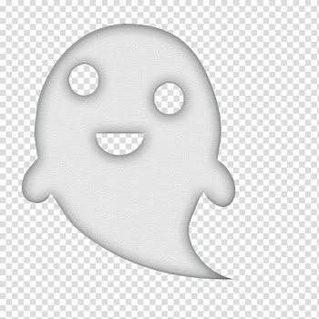 Halloween, white ghost illustration transparent background PNG clipart