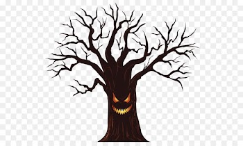 Halloween Wish Greeting card Clip art - Halloween Horror dead tree material 