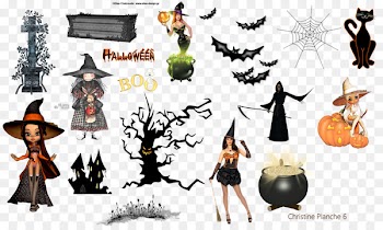 Halloween witch Ghost Clip art - creative halloween download 