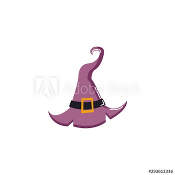 halloween witch hat icon