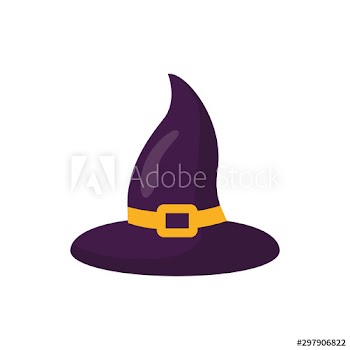 halloween witch hat icon